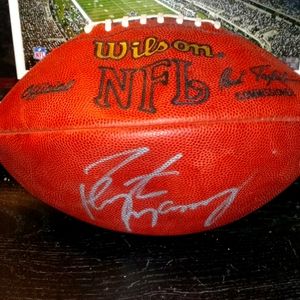 Peyton Manning autographed football
